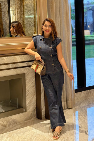 Tripti Gulati In Daphne Denim Coord Set