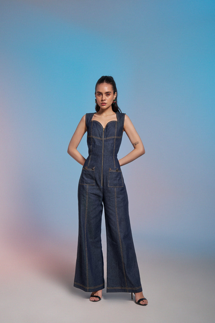 Samridhi Dhillon in Zephyr Denim Jumpsuit