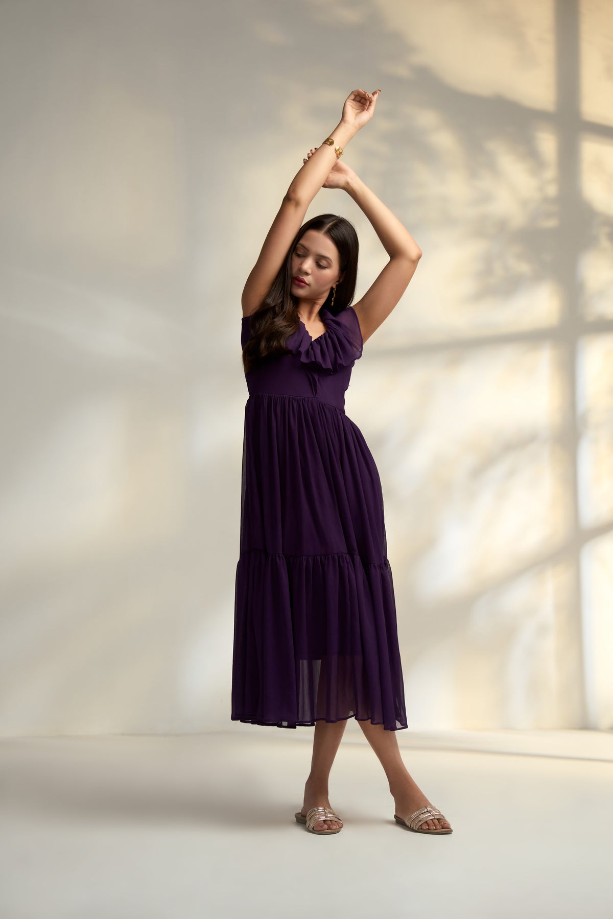 Aria Purple Maxi Dress