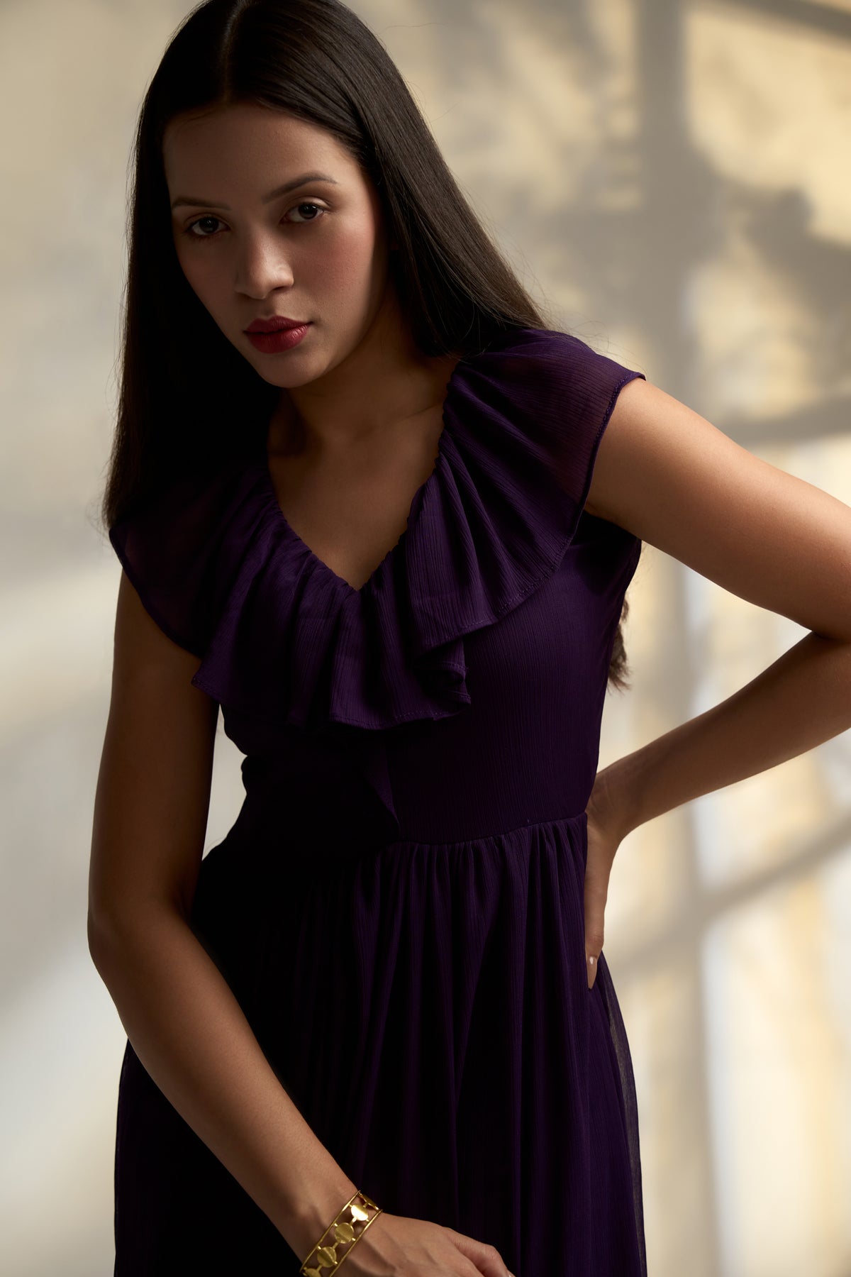 Aria Purple Maxi Dress