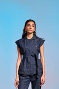 Daphne Denim Sleeveless Jacket