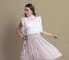 IDA WHITE ORGANZA TOP