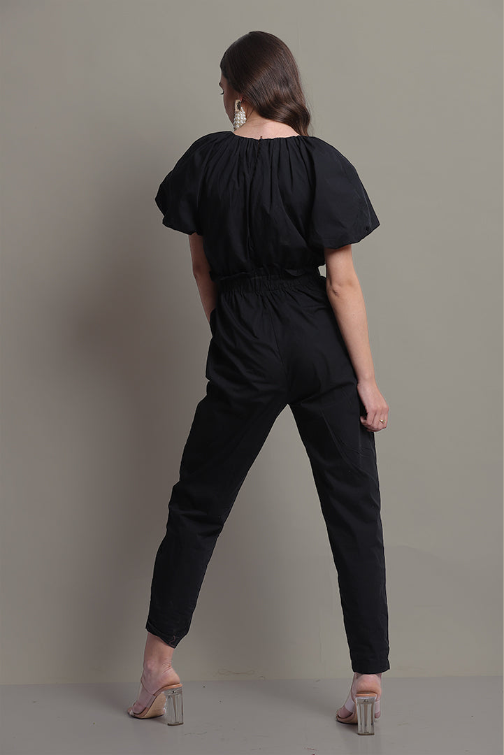 TIFFANY BLACK CASUAL JUMPSUIT