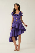 Mia Purple Frill Dress